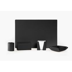 Coffret de bureau en cuir noir SM 5034 + PC+VP+CB+PL + coffret
