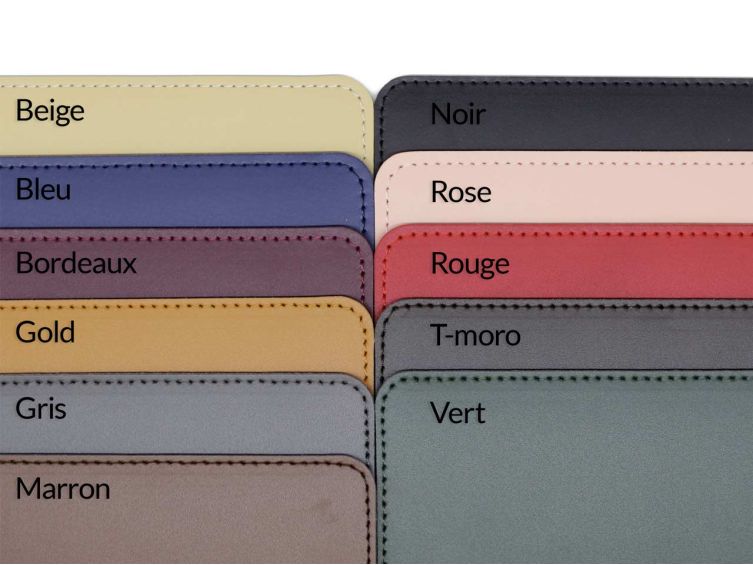 Sous-main en cuir sur-mesure - collection "classique"