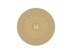 Sous-verre signe astro en cuir beige - SV506
