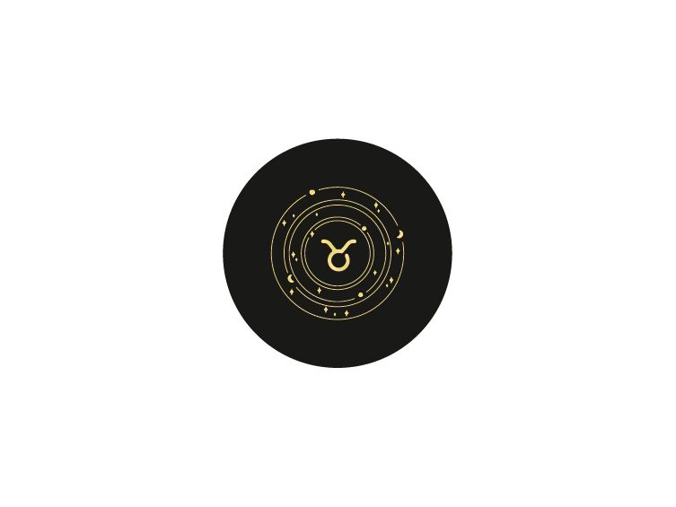 Sous-verre signe astro en cuir noir - SV506