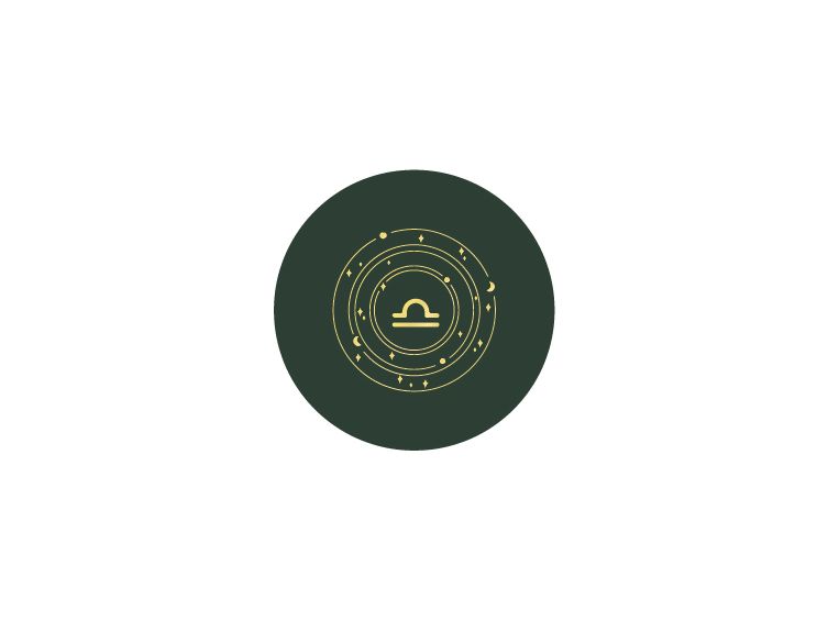 Sous-verre signe astro en cuir vert - SV506