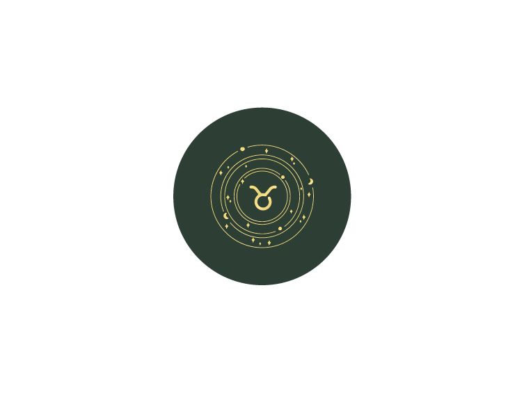 Sous-verre signe astro en cuir vert - SV506