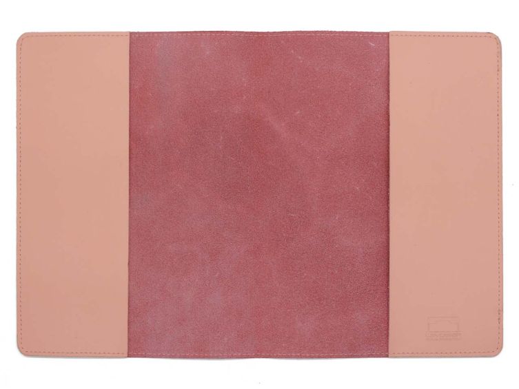 Protège cahier A4 en cuir noir