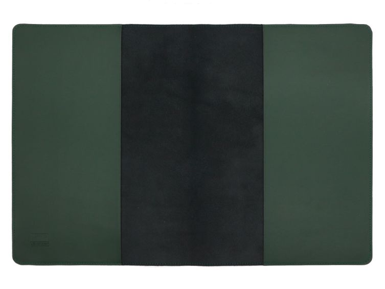 Protège cahier A4 en cuir noir