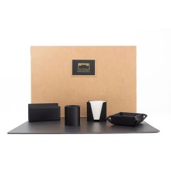 Coffret classique 60cm en cuir noir - COF-500-60