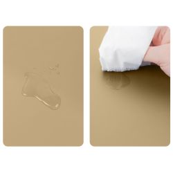 Sous-main à rebord en cuir beige - 60x40 cm - SM600-60