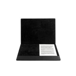 Sous-main à rabat 50x34 cm en cuir noir - SM802-50