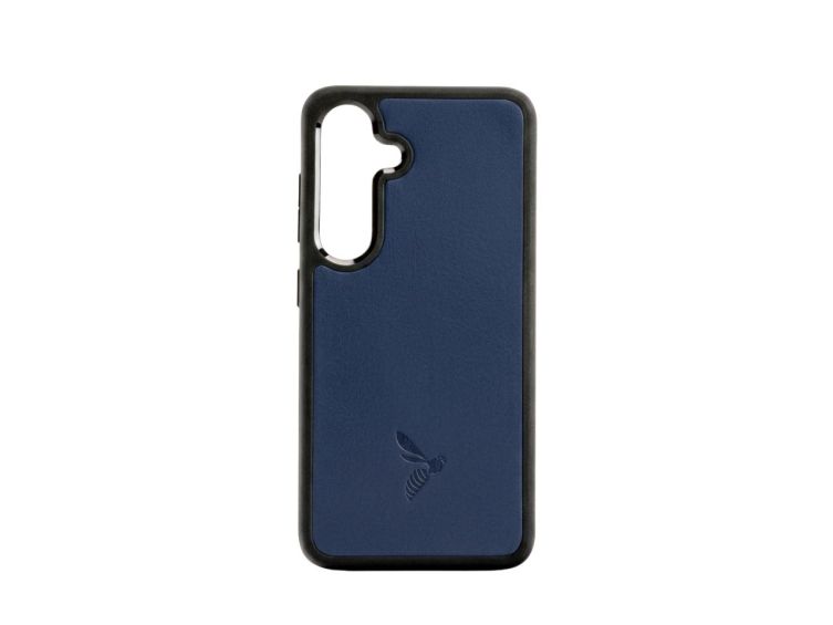 Coque Galaxy S24 cuir bleu - PM-065-01