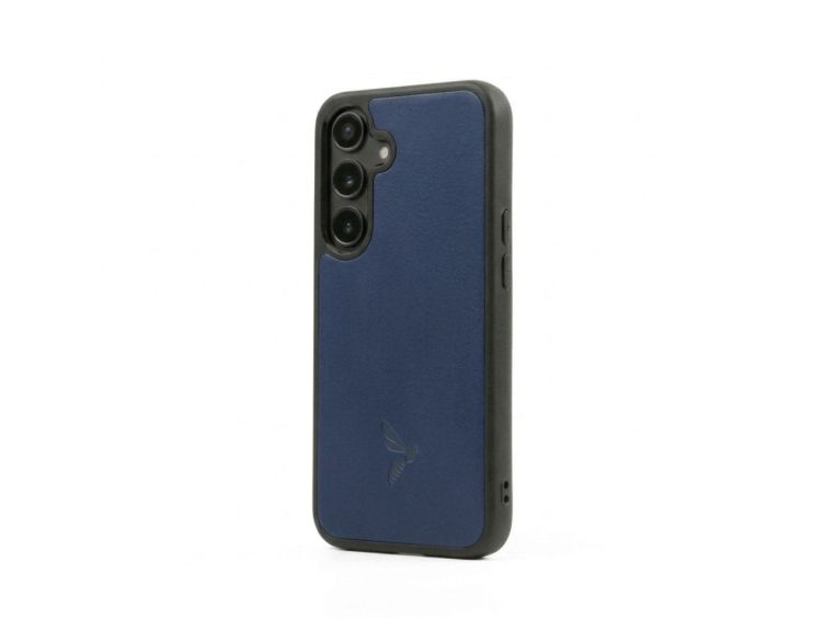 Coque Galaxy S24 cuir bleu - PM-065-01