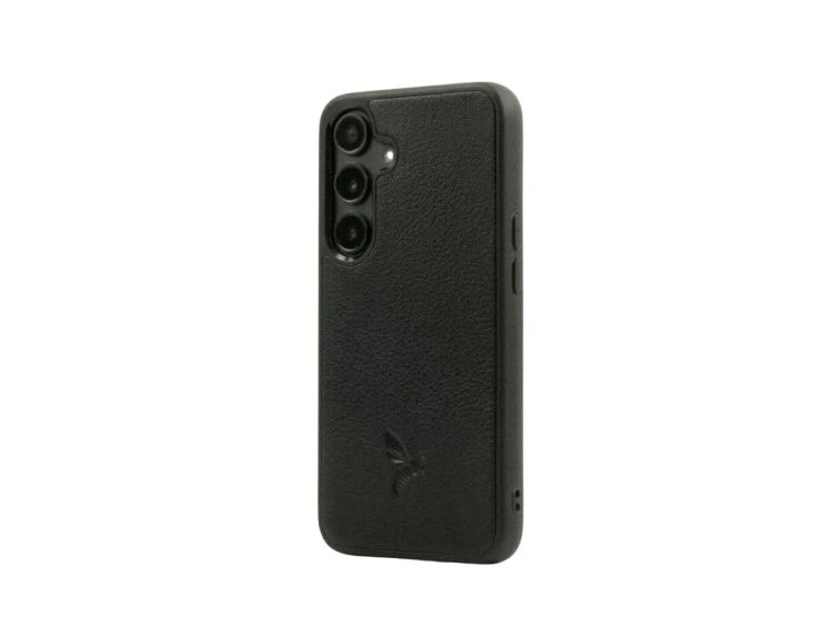 Coque Galaxy S24 cuir noir - PM-065-01