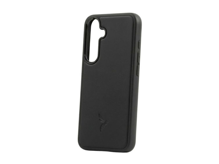 Coque Galaxy S24+ cuir noir - PM-066-01