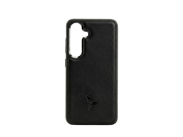 Coque Galaxy S24 FE cuir noir - PM-067-01