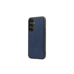 Coque Galaxy S25 cuir bleu - PM-069-01