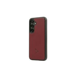Coque Galaxy S25 cuir rouge - PM-069-01