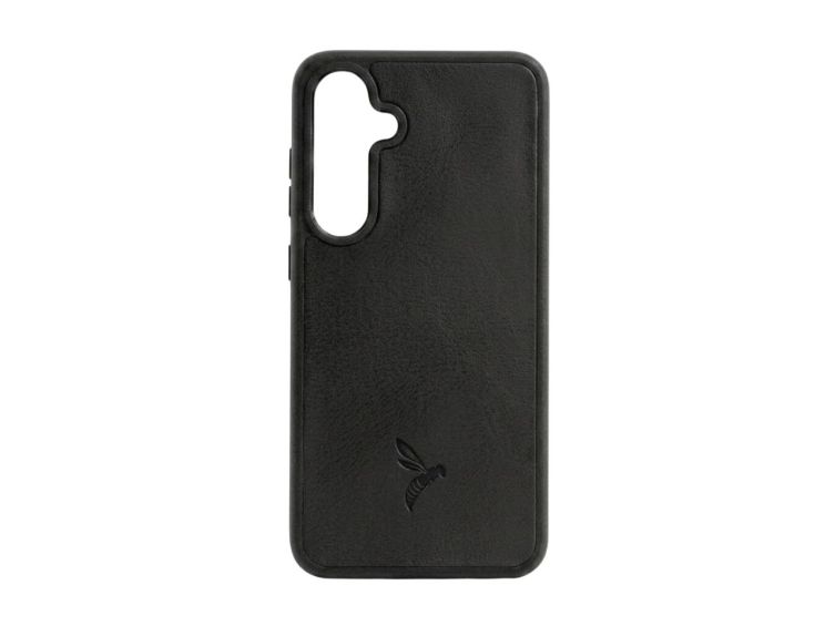 Coque Galaxy S25+ cuir noir - PM-070-01