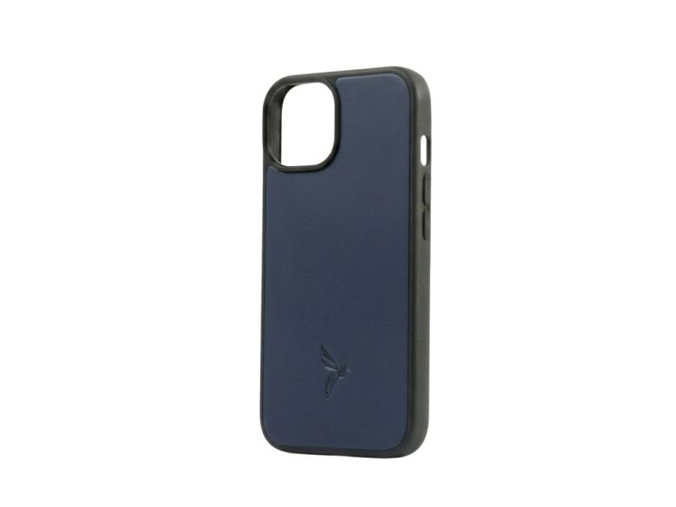 Coque iPhone 14 cuir bleu - PM-072-01