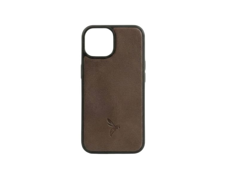 Coque iPhone 14 cuir marron - PM-072-01