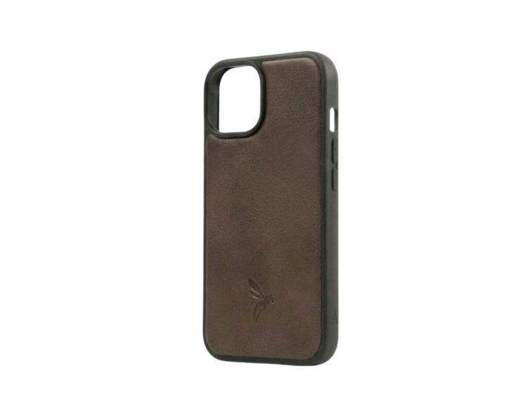Coque iPhone 14 cuir marron - PM-072-01