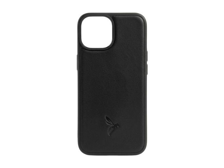 Coque iPhone 14 cuir noir - PM-072-01