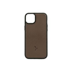 Coque iPhone 14 Plus cuir marron - PM-073-01