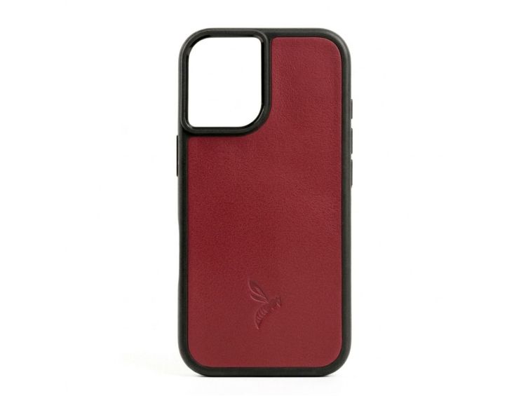 Coque iPhone 16 cuir rouge - PM-080-01