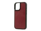 Coque iPhone 16 cuir rouge - PM-080-01