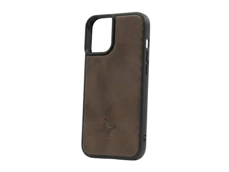 Coque iPhone 16 Plus cuir marron - PM-081-01