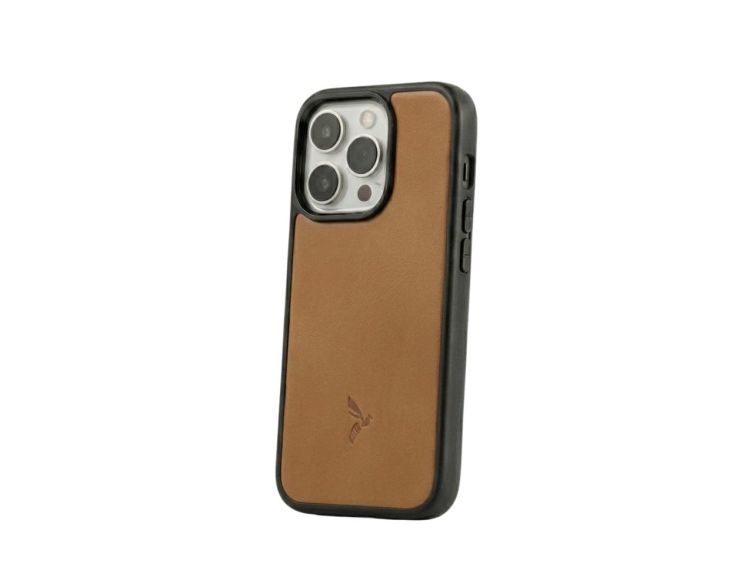 Coque iPhone 16 Pro cuir gold - PM-082-01
