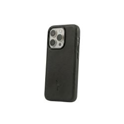 Coque iPhone 16 Pro cuir noir - PM-082-01