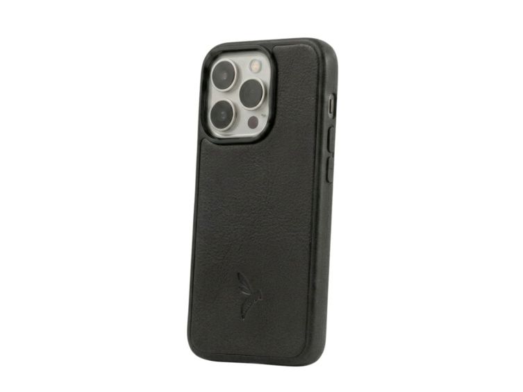 Coque iPhone 16 Pro cuir noir - PM-082-01