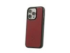 Coque iPhone 16 Pro cuir rouge - PM-082-01