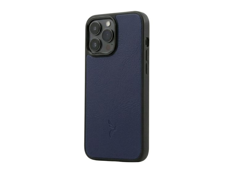 Coque iPhone 16 Pro Max cuir bleu - PM-083-01