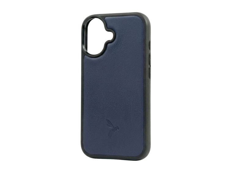 Coque iPhone 17 cuir bleu - PM-084-01