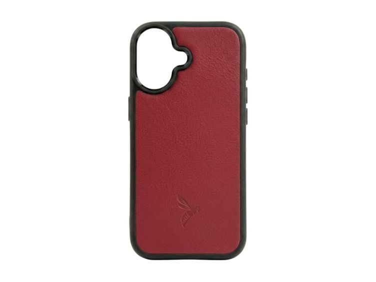 Coque iPhone 17 cuir rouge - PM-084-01