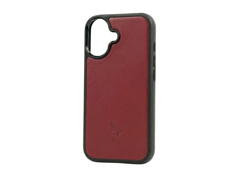 Coque iPhone 17 cuir rouge - PM-084-01