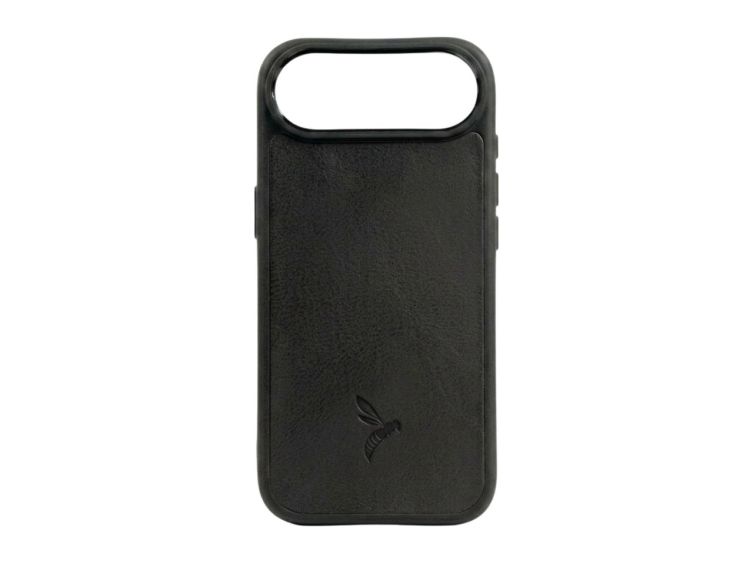 Coque iPhone 17 Plus cuir noir- PM-085-01