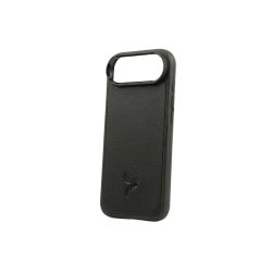 Coque iPhone 17 Plus cuir noir- PM-085-01