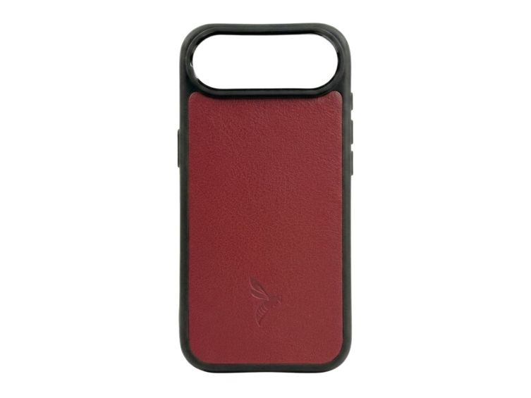Coque iPhone 17 Plus cuir rouge - PM-085-01