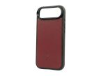 Coque iPhone 17 Plus cuir rouge - PM-085-01
