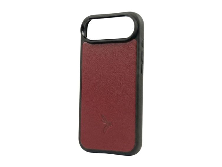 Coque iPhone 17 Plus cuir rouge - PM-085-01