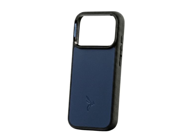 Coque iPhone 17 Pro Max cuir bleu - PM-087-01