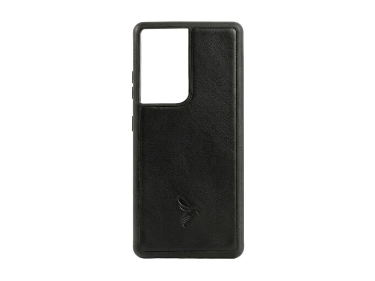 Coque Galaxy S21 Ultra cuir noir - PM-088-01