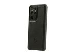 Coque Galaxy S21 Ultra cuir noir - PM-088-01