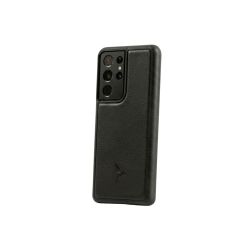 Coque Galaxy S21 Ultra cuir noir - PM-088-01
