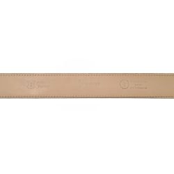 Ceinture sans boucle en cuir noir 30mm pour boucle à pince - 5005