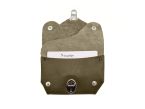 Porte-monnaie original en cuir vert kaki - 414