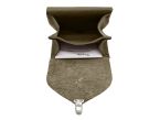 Porte-monnaie original en cuir vert kaki - 414