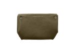Porte-monnaie original en cuir vert kaki - 414