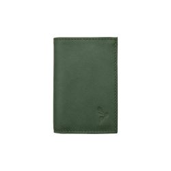 Porte-cartes anti-rfid "Luxe" tout cuir vert 8 Cartes - PM-018-06
