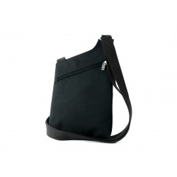 Sacoche bandoulière holster en cuir noir